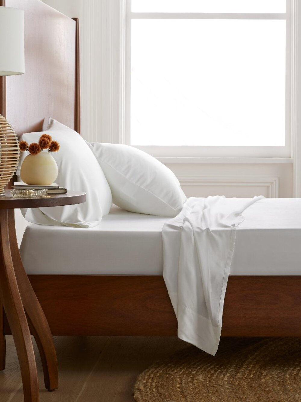 Quince Bamboo Sheet Set in White